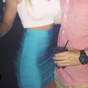 Blue Bebe bodycon skirt